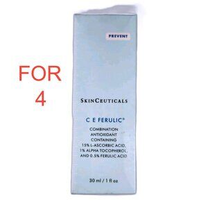 4PACK SkinCeuticals C E Ferulic - 1 oz Antioxidant Serum